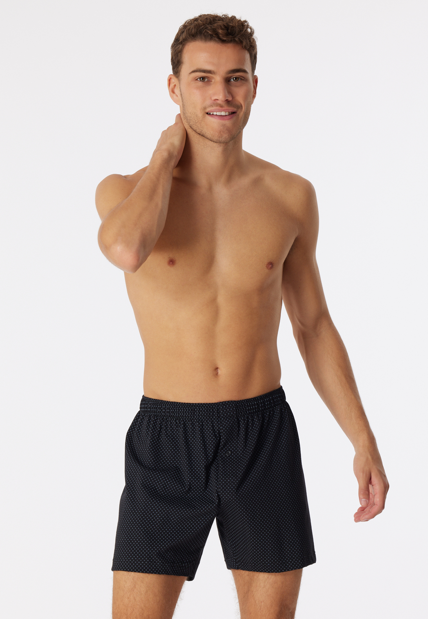 Boxershorts Jersey schwarz gemustert - Cotton Casuals 4 Boxershorts Jersey schwarz gemustert - Cotton Casuals 4 von Schiesser
