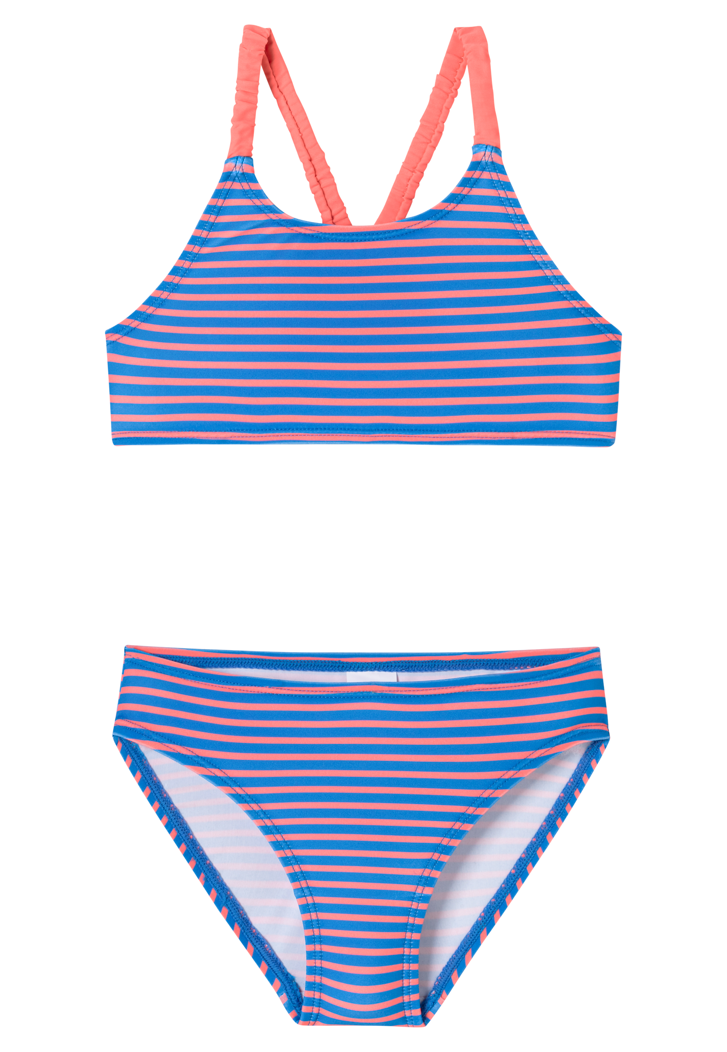 Bustier-Bikini Wirkware recycelt LSF40+ Streifen aquarium - Aqua 98 Bustier-Bikini Wirkware recycelt LSF40+ Streifen aquarium - Aqua 98 von Schiesser