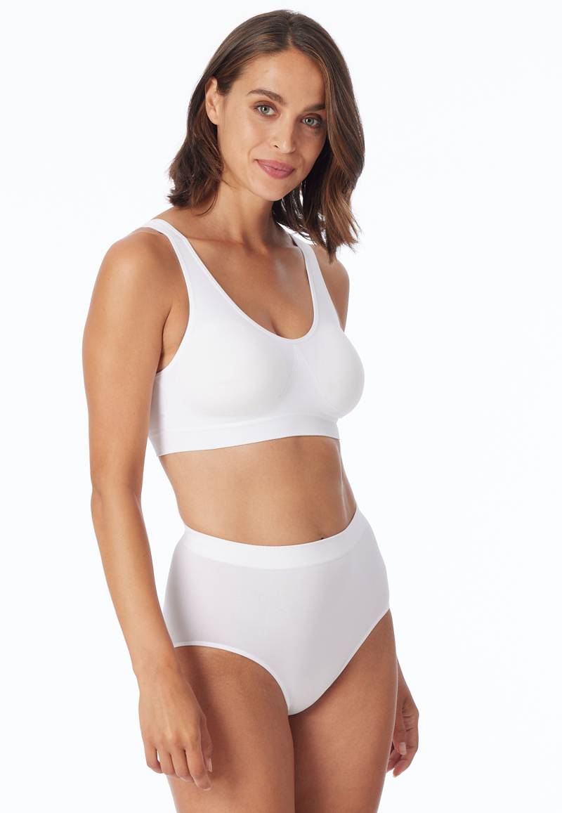 Bustier seamless herausnehmbare Pads weiß - Classic Seamless 3XL von Schiesser