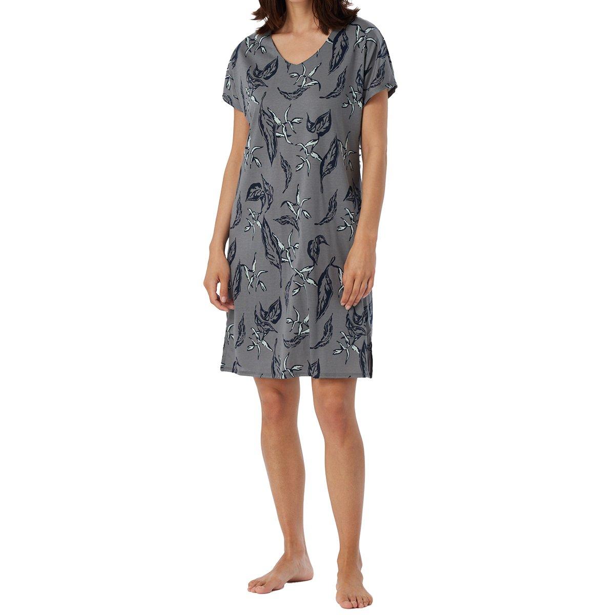 Contemporary Nightwear - Nachthemd Damen Grau S von Schiesser