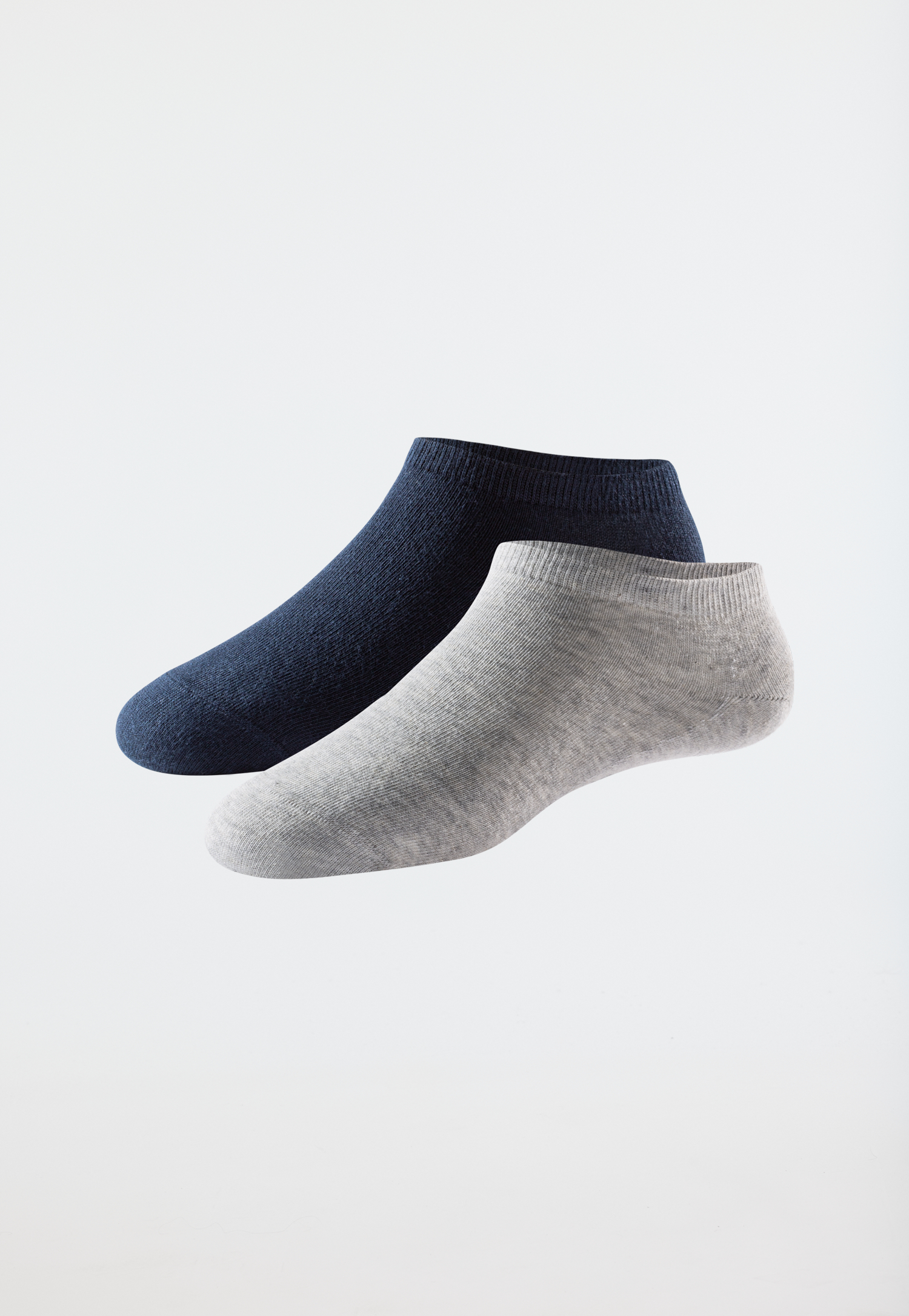 Damensneaker 2er-Pack Organic Cotton grau-meliert/schwarz - 95/5 39/42 Damensneaker 2er-Pack Organic Cotton grau-meliert/schwarz - 95/5 39/42 von Schiesser