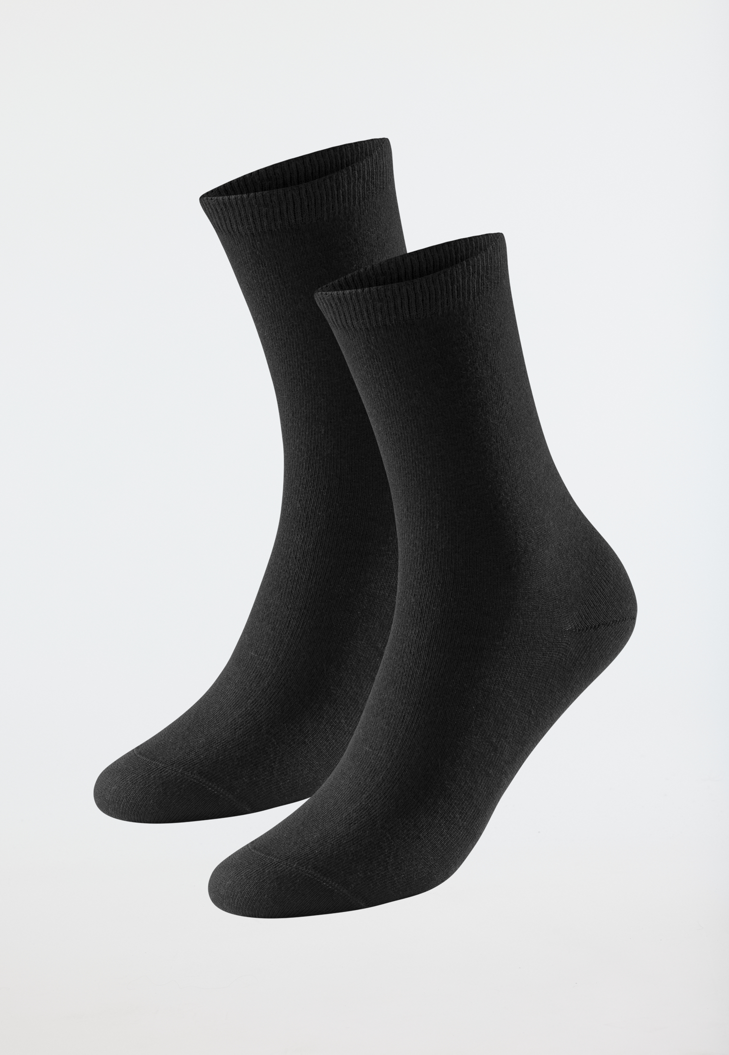 Damensocken 2er-Pack Organic Cotton schwarz - 95/5 39/42 von Schiesser