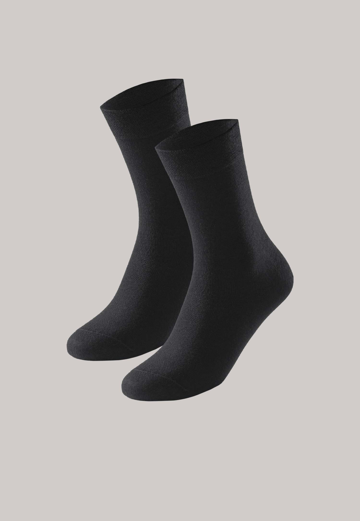 Damensocken 2er-Pack schwarz - Long Life Cool 39/42 von Schiesser