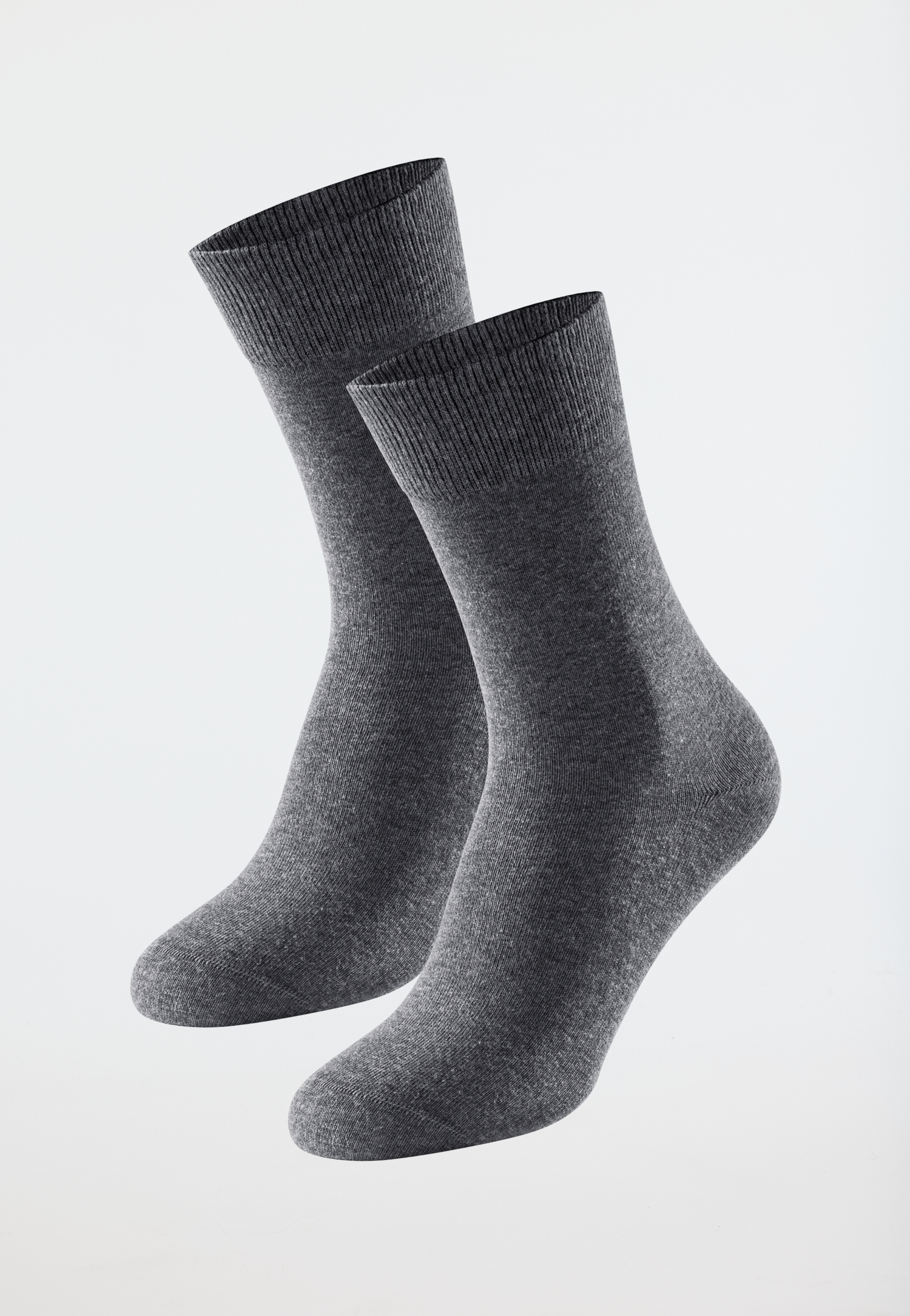 Herrensocken 2er-Pack Organic Cotton anthrazit-meliert - 95/5 43/46 Herrensocken 2er-Pack Organic Cotton anthrazit-meliert - 95/5 43/46 von Schiesser