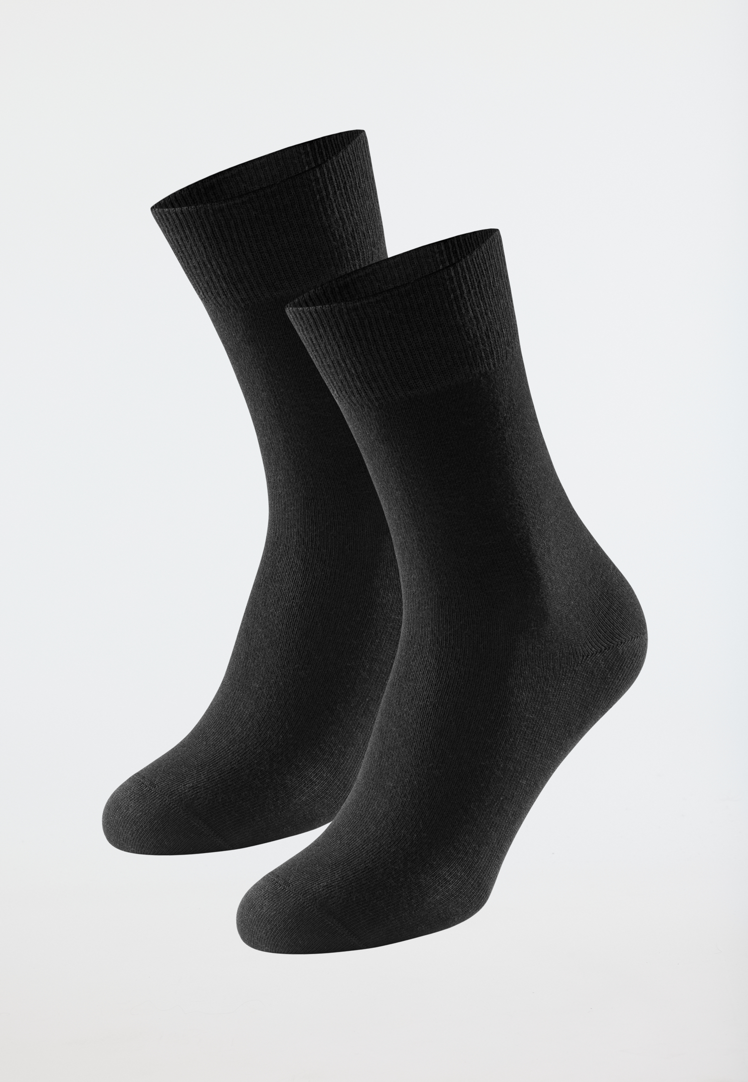 Herrensocken 2er-Pack Organic Cotton schwarz - 95/5 43/46 von Schiesser