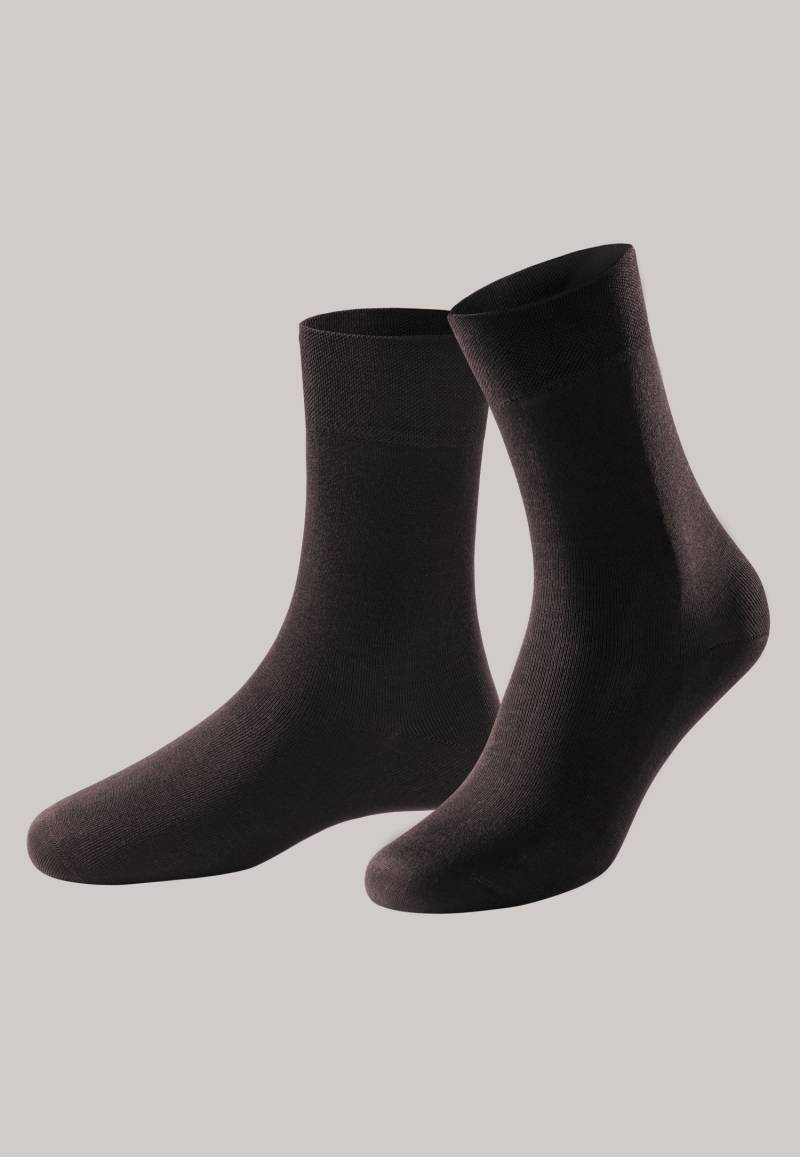 Herrensocken merzerisierte Baumwolle dunkelbraun - selected! premium 41/42 von Schiesser