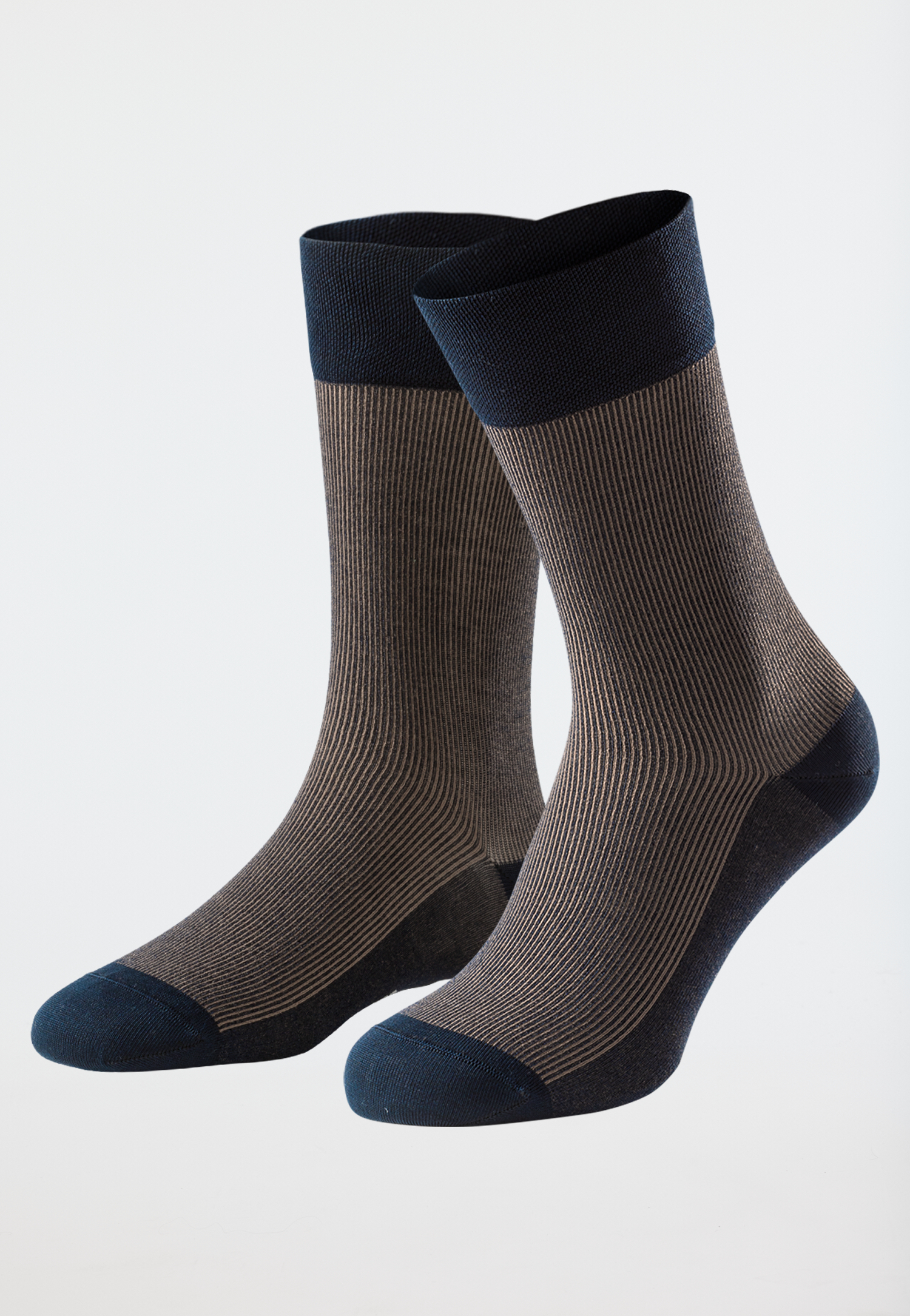 Herrensocken merzerisierte Baumwolle gerippt sahara - selected! premium 41/42 von Schiesser