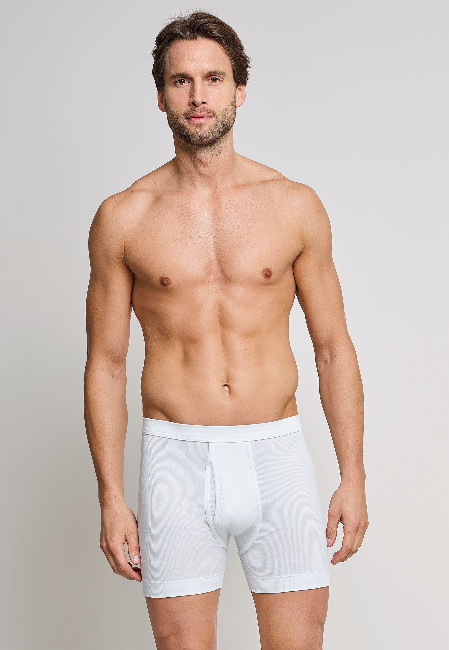 Hose kurz Doppelripp mit Eingriff weiß - Essentials 5 Hose kurz Doppelripp mit Eingriff weiß - Essentials 5 von Schiesser