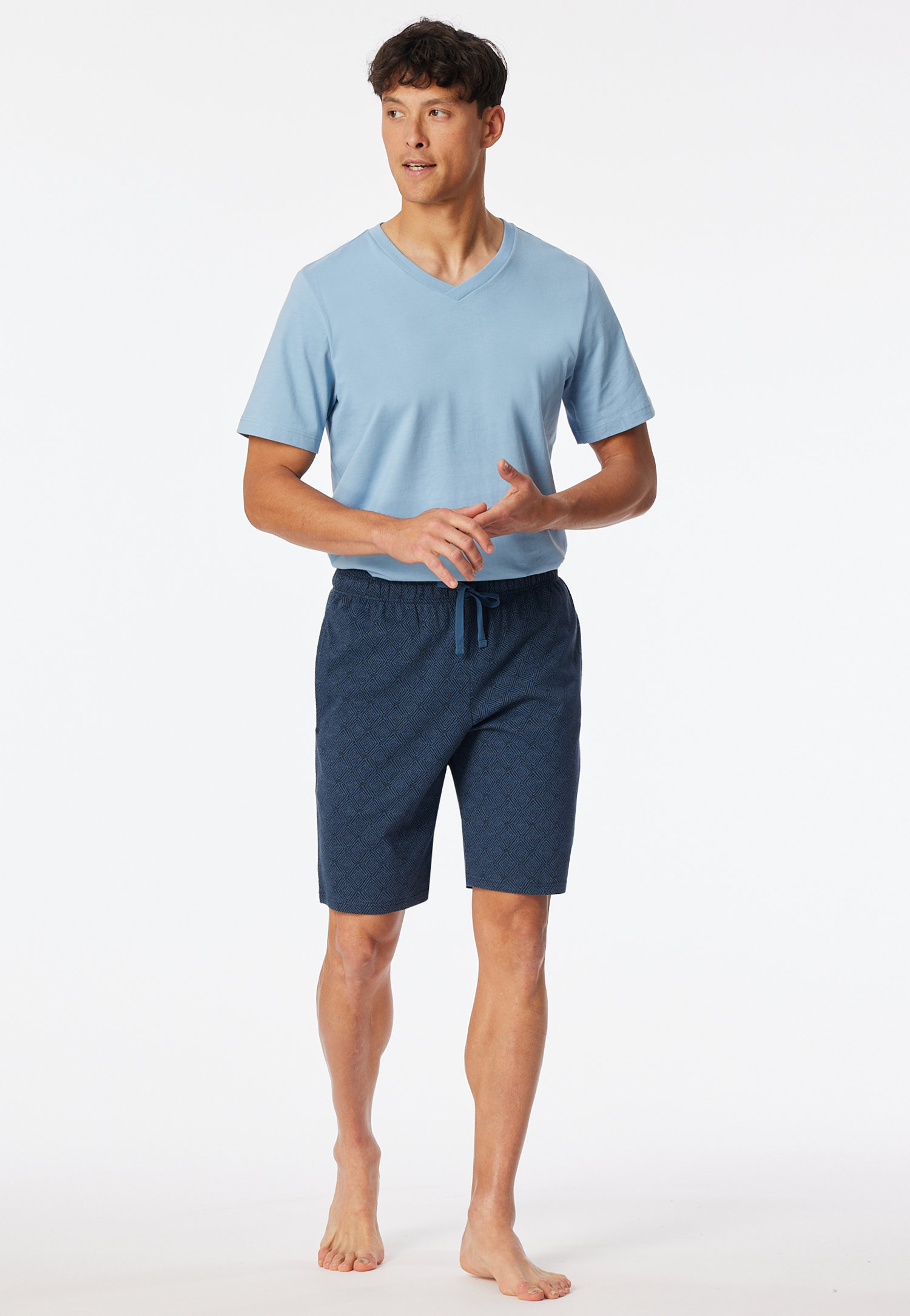 Hose kurz atlantikblau gemustert - Mix+Relax 48 Hose kurz atlantikblau gemustert - Mix+Relax 48 von Schiesser