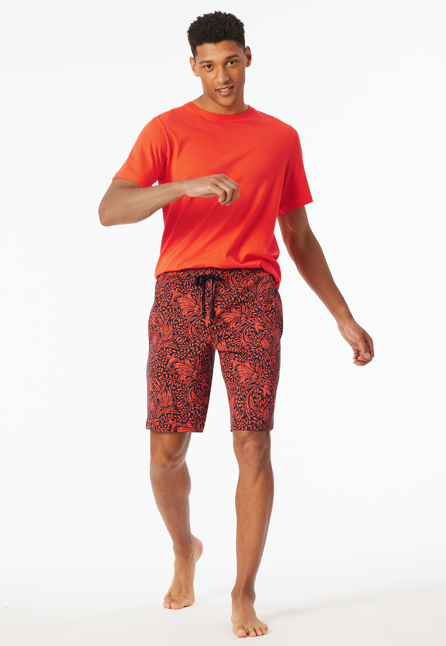 Hose kurz hellrot gemustert - Mix+Relax 54 Hose kurz hellrot gemustert - Mix+Relax 54 von Schiesser