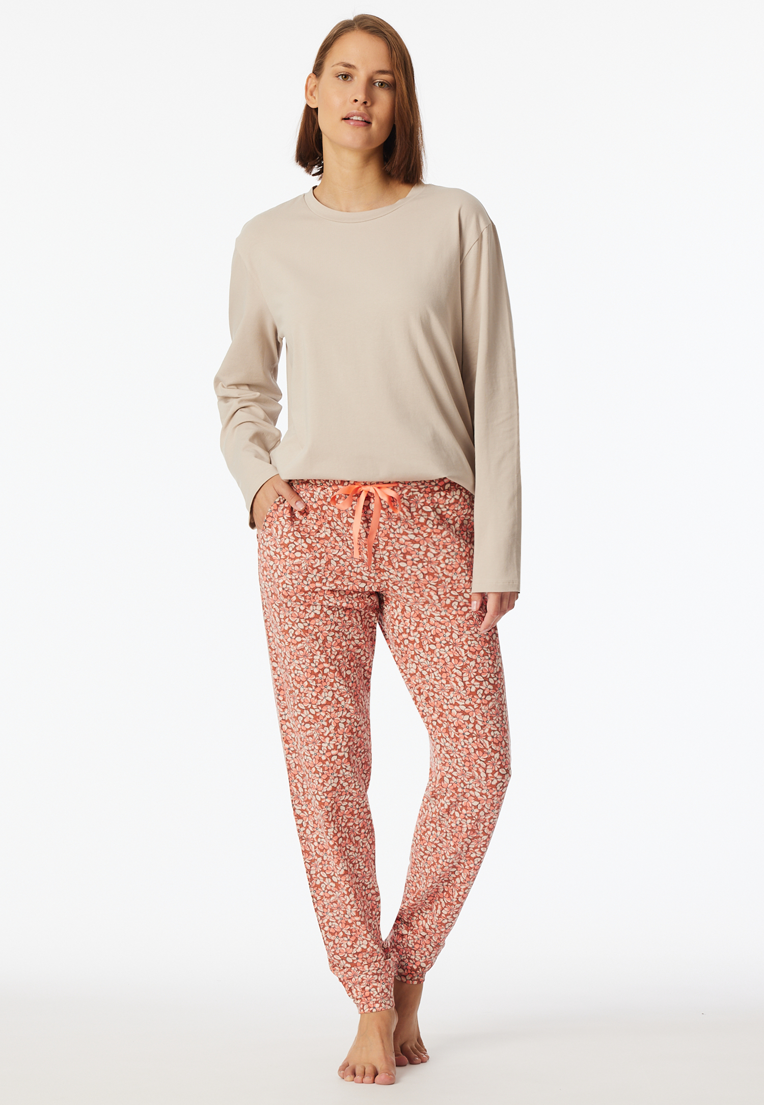 Hose lang Bündchen Blumen pfirsich - Mix+Relax 36 Hose lang Bündchen Blumen pfirsich - Mix+Relax 36 von Schiesser