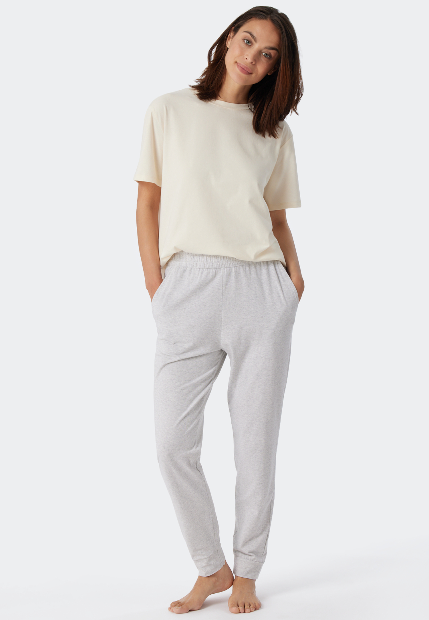 Hose lang Bündchen grau-meliert - Mix+Relax 36 Hose lang Bündchen grau-meliert - Mix+Relax 36 von Schiesser