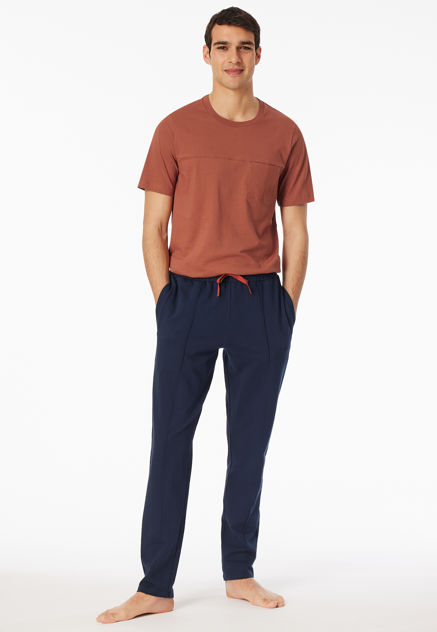 Hose lang Sweat-Qualität nachtblau - Mix+Relax 48 Hose lang Sweat-Qualität nachtblau - Mix+Relax 48 von Schiesser