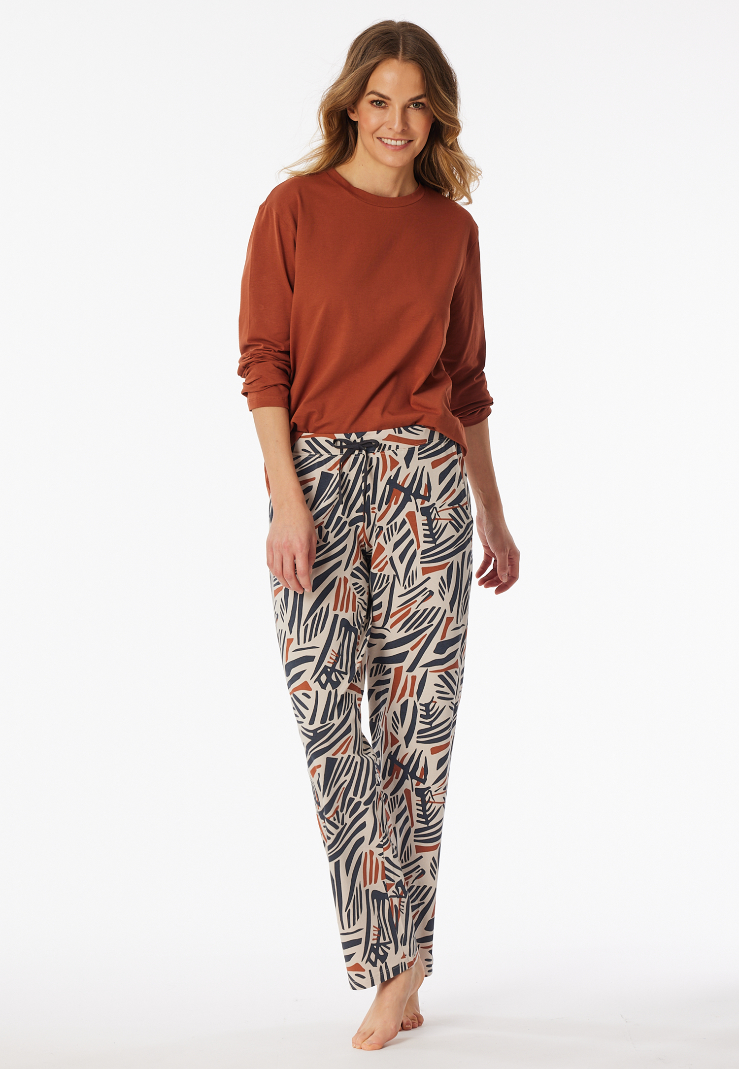 Hose lang grau-jaspe gemustert - Mix+Relax 34 Hose lang grau-jaspe gemustert - Mix+Relax 34 von Schiesser