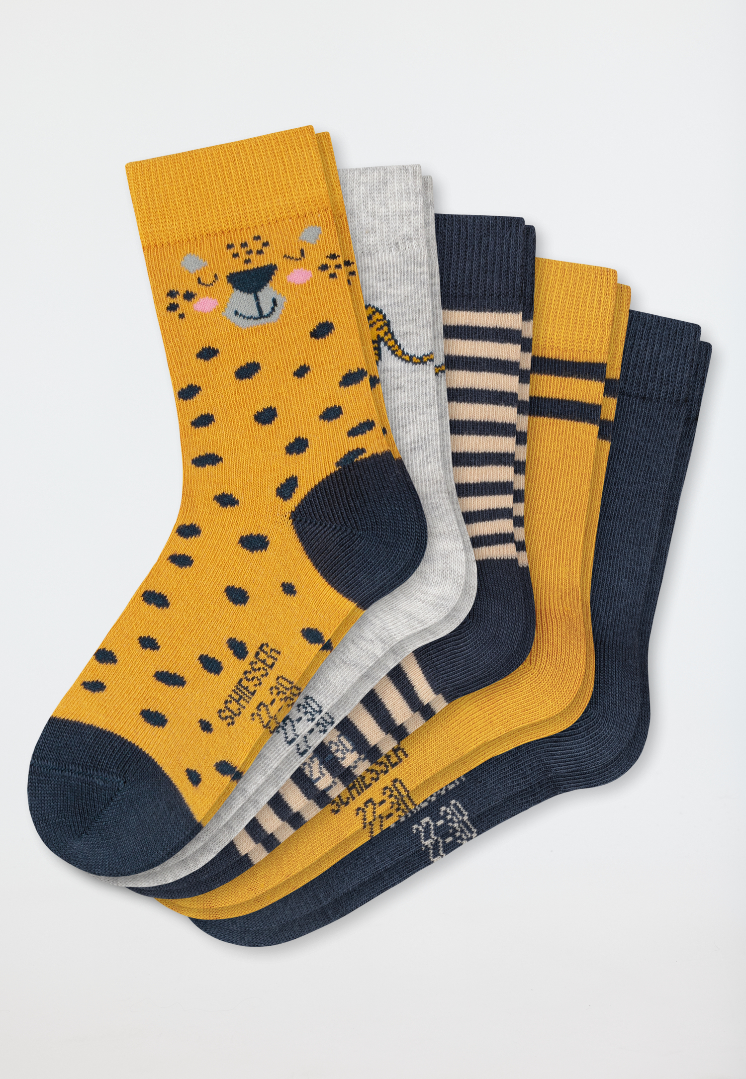 Jungensocken 5er-Pack mehrfarbig - Tiger 19/22 von Schiesser