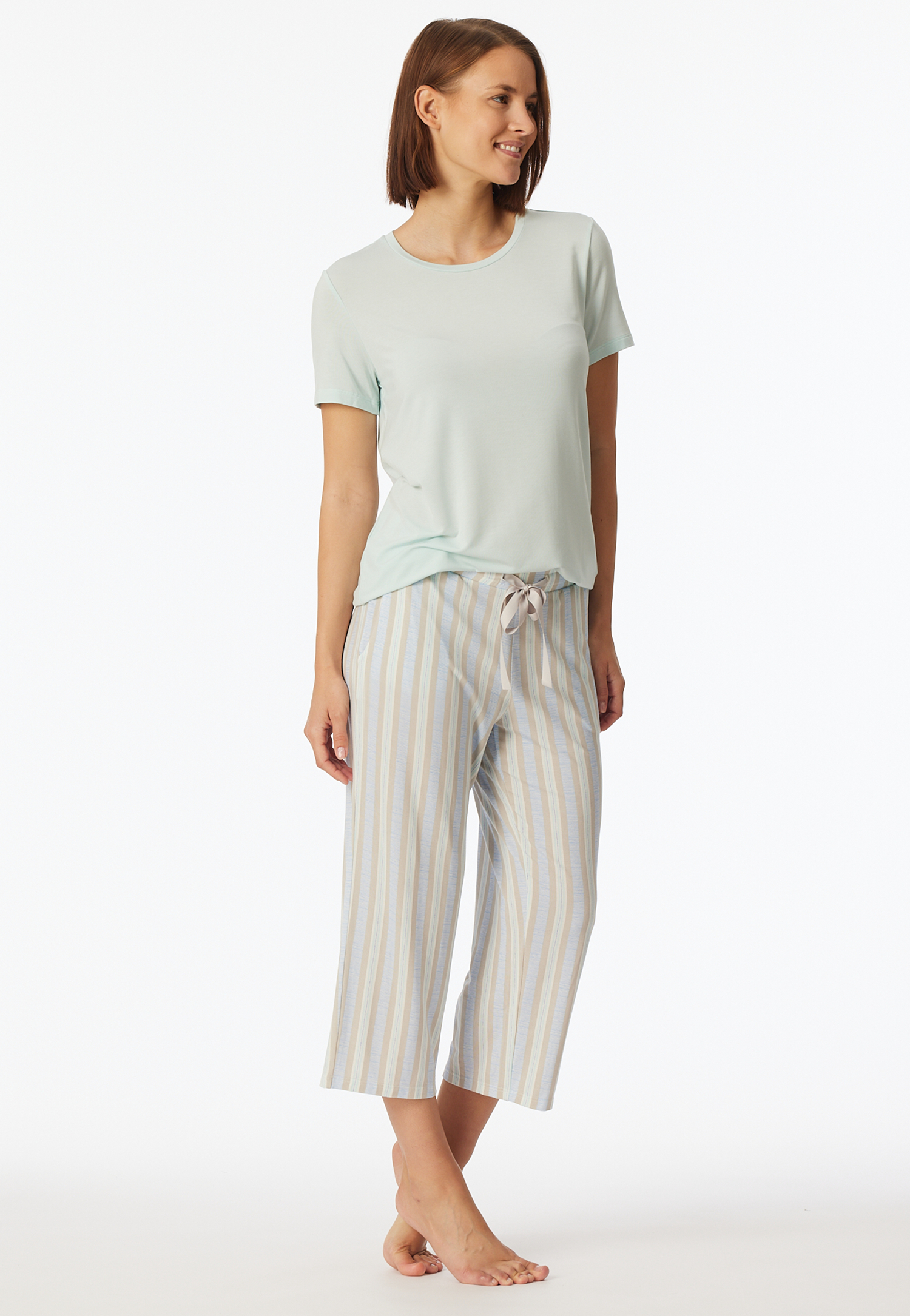 Loungehose 3/4-lang Modal Streifen multicolor - Mix+Relax 36 Loungehose 3/4-lang Modal Streifen multicolor - Mix+Relax 36 von Schiesser