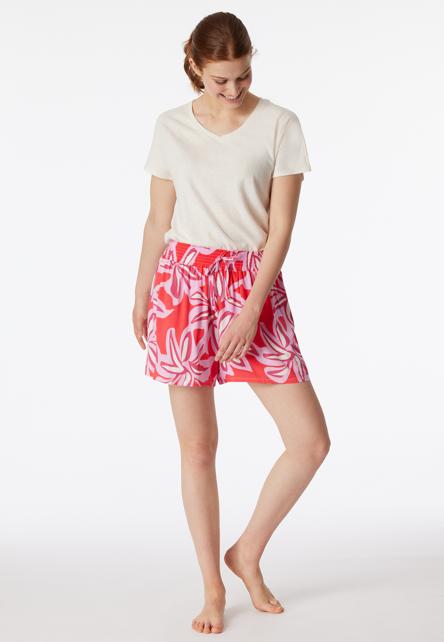 Loungehose kurz Viskose Blumenprint multicolor - Mix+Relax 34 Loungehose kurz Viskose Blumenprint multicolor - Mix+Relax 34 von Schiesser