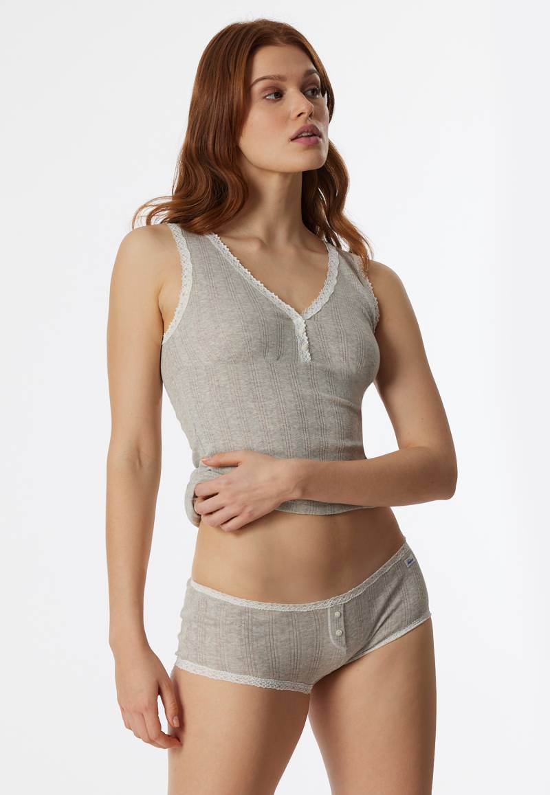 Micro Pants grau meliert - Revival Agathe 42 von Schiesser