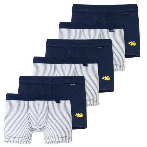 6er Pack Kids Boys Feinripp Organic Cotton - Shorts Pants Jungen Marine 140 von Schiesser