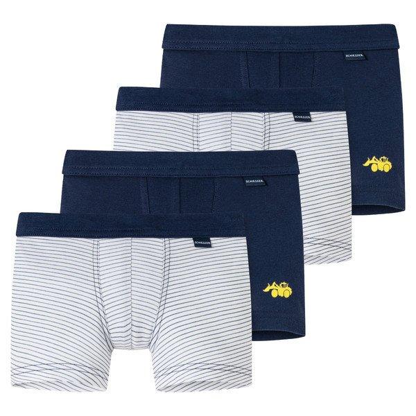 4er Pack Kids Boys Feinripp Organic Cotton - Retro-short Pant Jungen Marine 140 von Schiesser