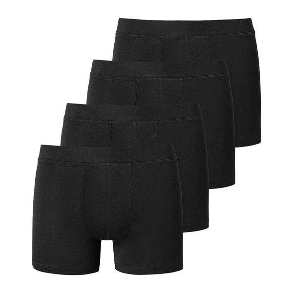 Schiesser - 4er Pack Teens Boys 95/5 Organic Cotton Retro-Short / Pant, 152, Schwarz von Schiesser