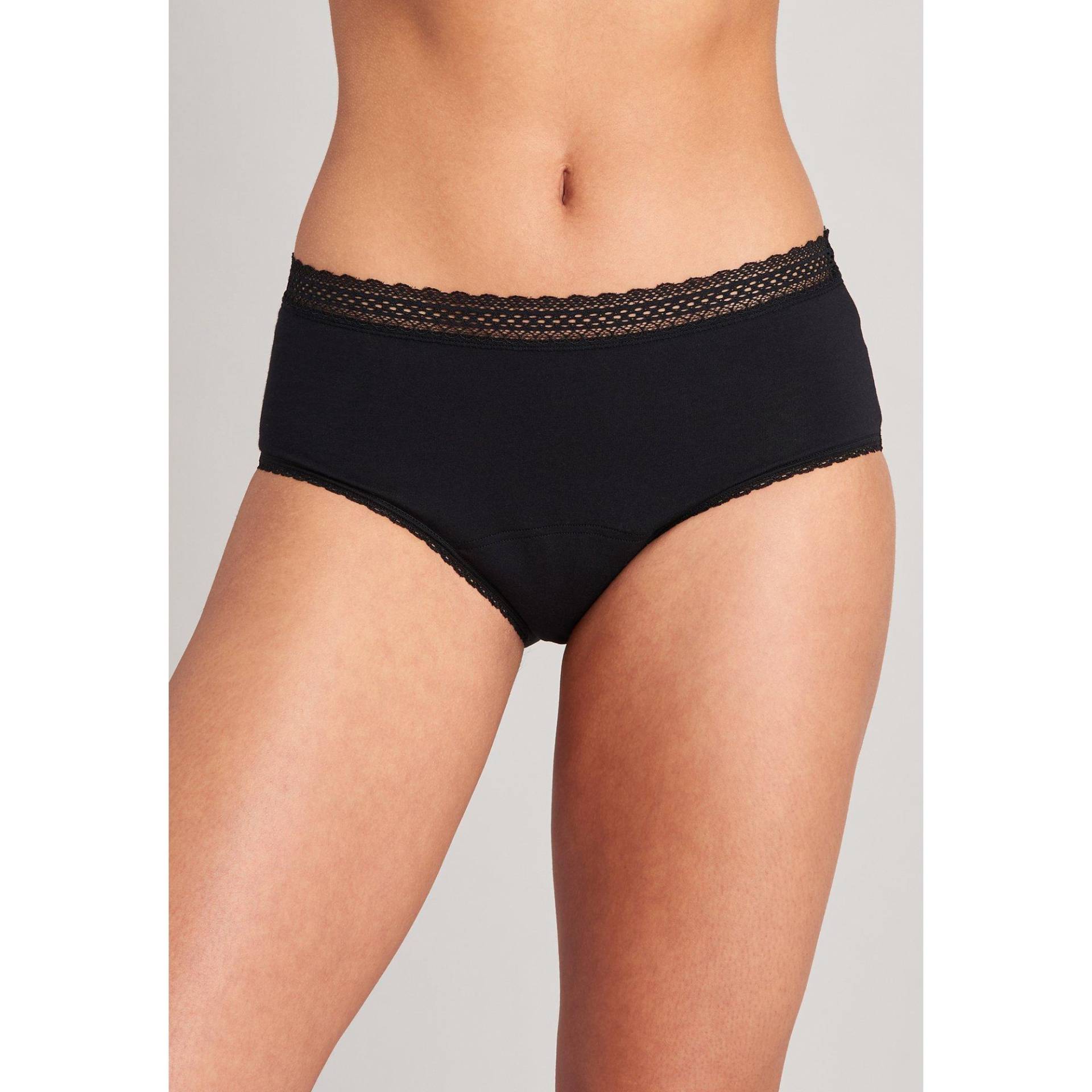 Periodenslip Damen Black 34-36 von Schiesser