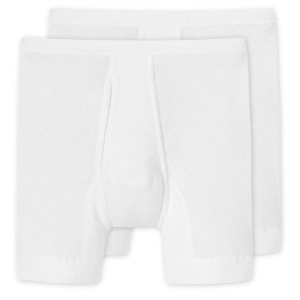 2er Pack Original Classics Doppelripp - Unterhose Kurz Herren Weiss 5XL von Schiesser