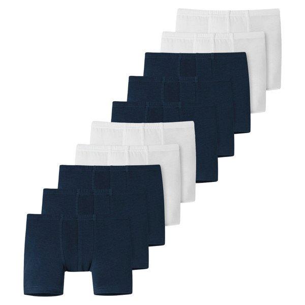 Schiesser - 10er Pack Kids Boys 95/5 Organic Cotton Shorts / Pants, 98, Weiss von Schiesser