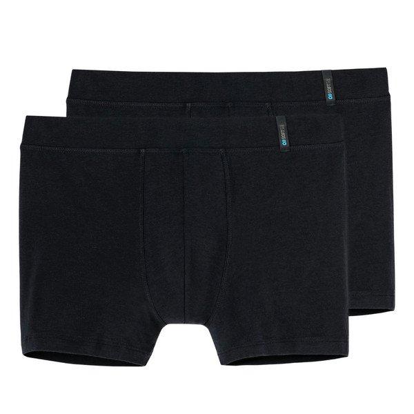 Schiesser - 2er Pack Long Life Soft Shorts Pants, für Herren, Schwarz, Größe L von Schiesser