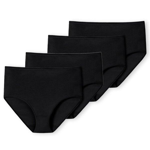 Schiesser - 4er Pack Modal Essentials Midi Slip, für Damen, Schwarz, Größe M von Schiesser