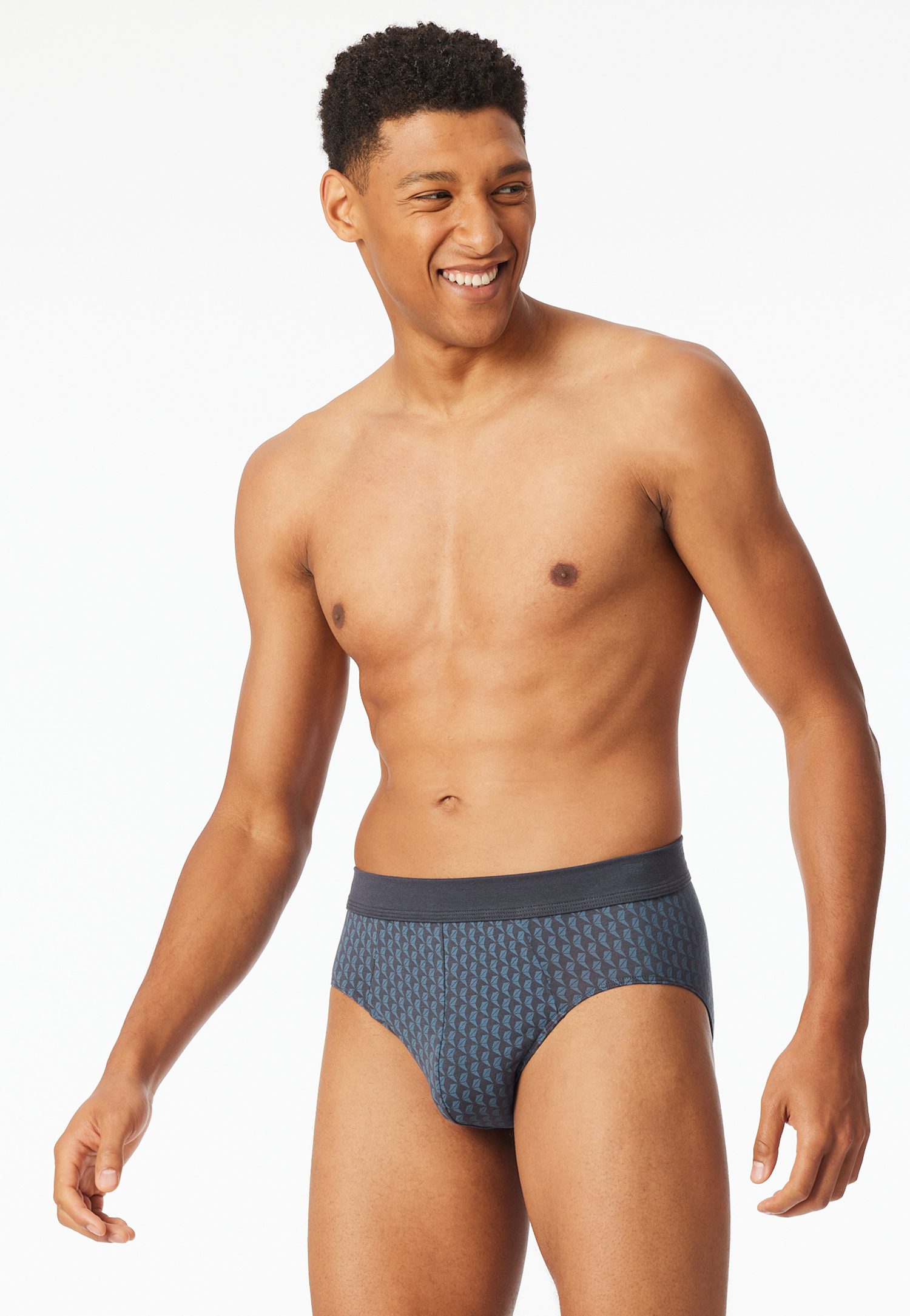 Minislip Organic Cotton gemustert graphit - Comfort Fit 6 Minislip Organic Cotton gemustert graphit - Comfort Fit 6 von Schiesser