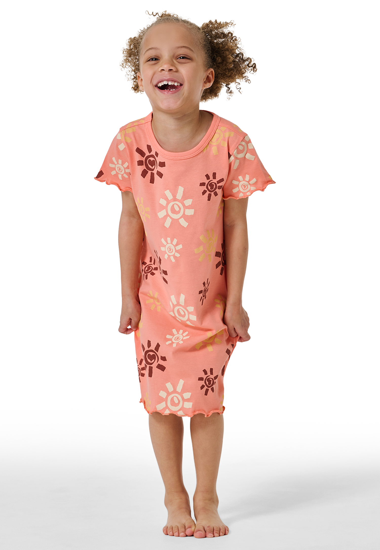 Nachthemd kurzarm Rollsaum Sonnen apricot - Girls World 98 Nachthemd kurzarm Rollsaum Sonnen apricot - Girls World 98 von Schiesser
