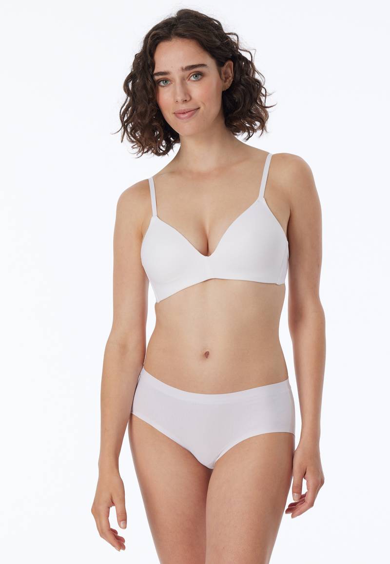 Panty nahtlos weiß - Invisible Cotton 40 von Schiesser