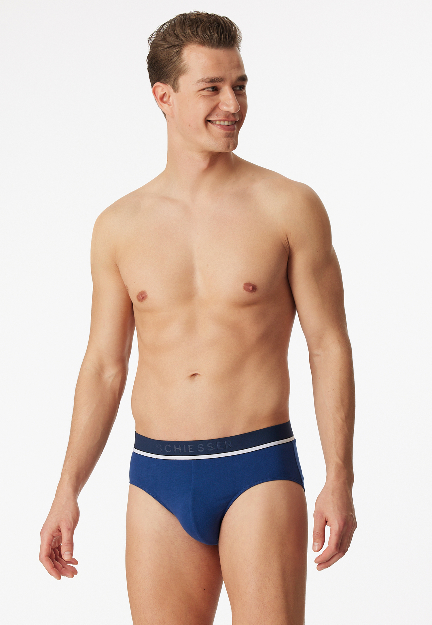 Rio-Slips 3er-Pack Organic Cotton Webgummibund blau/schwarz - 95/5 5 Rio-Slips 3er-Pack Organic Cotton Webgummibund blau/schwarz - 95/5 5 von Schiesser