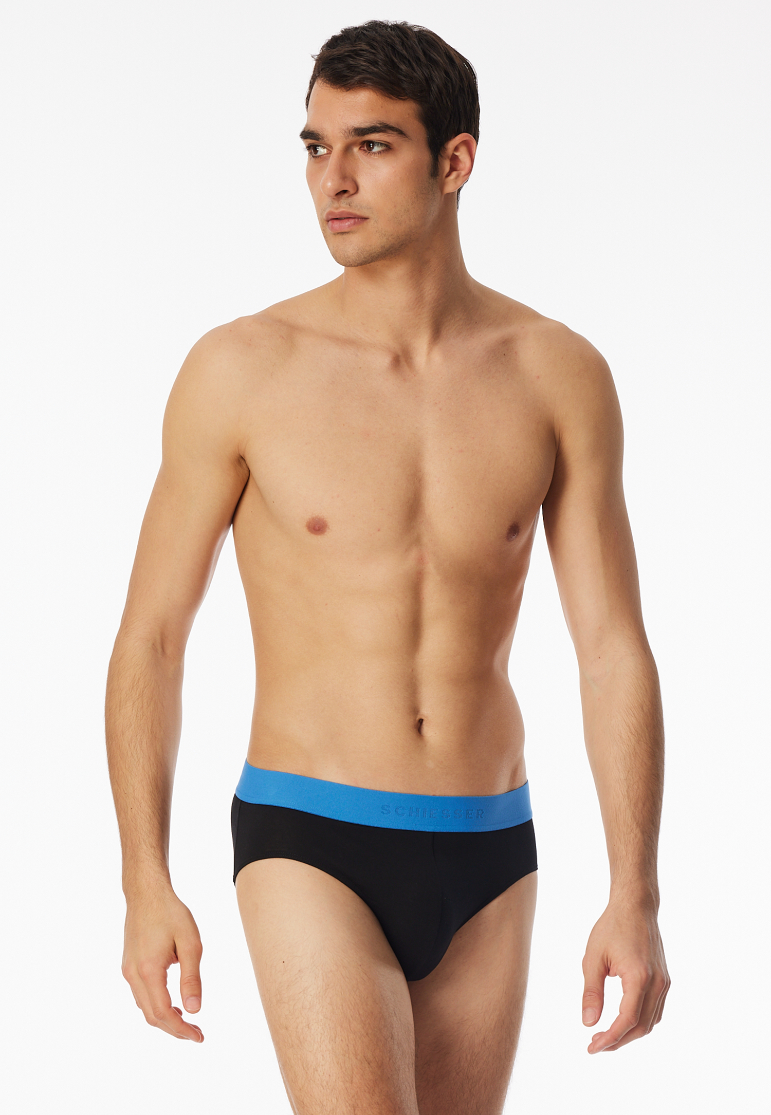 Rio-Slips 3er-Pack Organic Cotton Webgummibund mehrfarbig - 95/5 5 von Schiesser