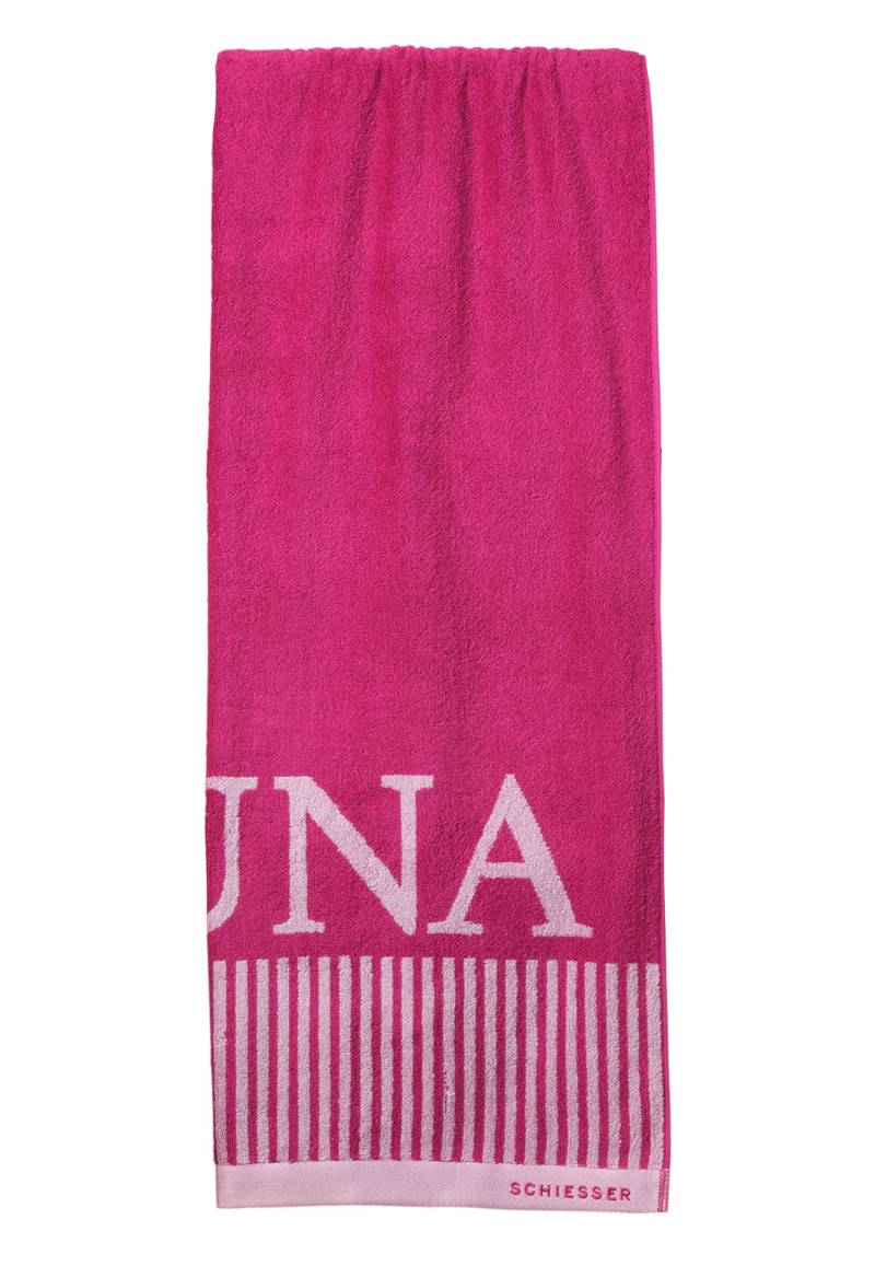 Saunatuch 75x200 fuchsia - SCHIESSER Home 75*200 von Schiesser