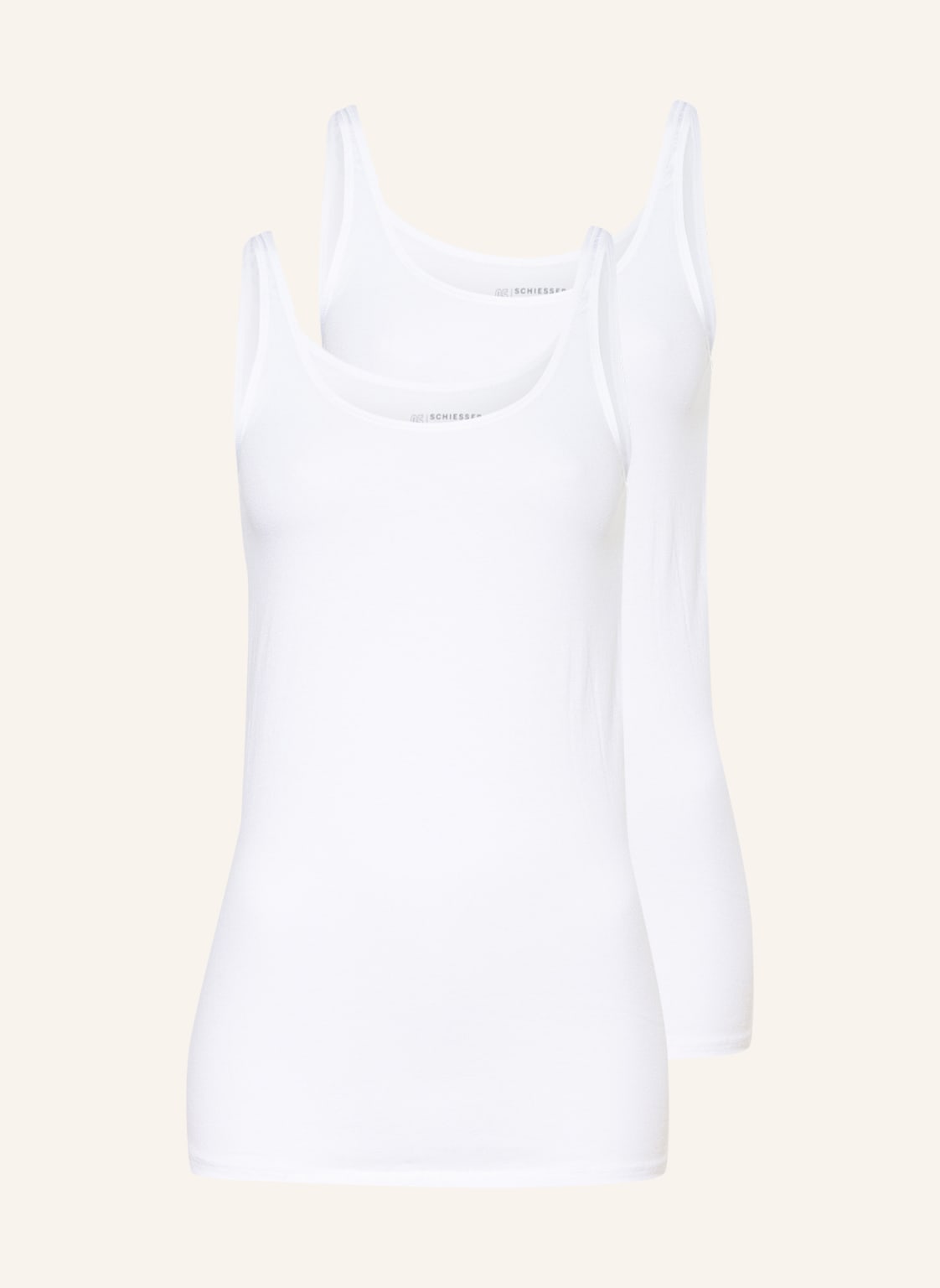 Schiesser 2er-Pack Tops 95/5 weiss Schiesser 2er-Pack Tops 95/5 weiss von Schiesser