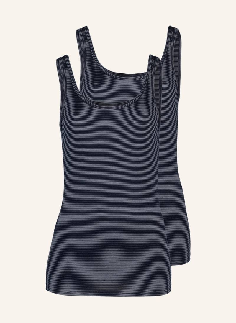 Schiesser 2er-Pack Tops Modal Essentials blau Schiesser 2er-Pack Tops Modal Essentials blau von Schiesser
