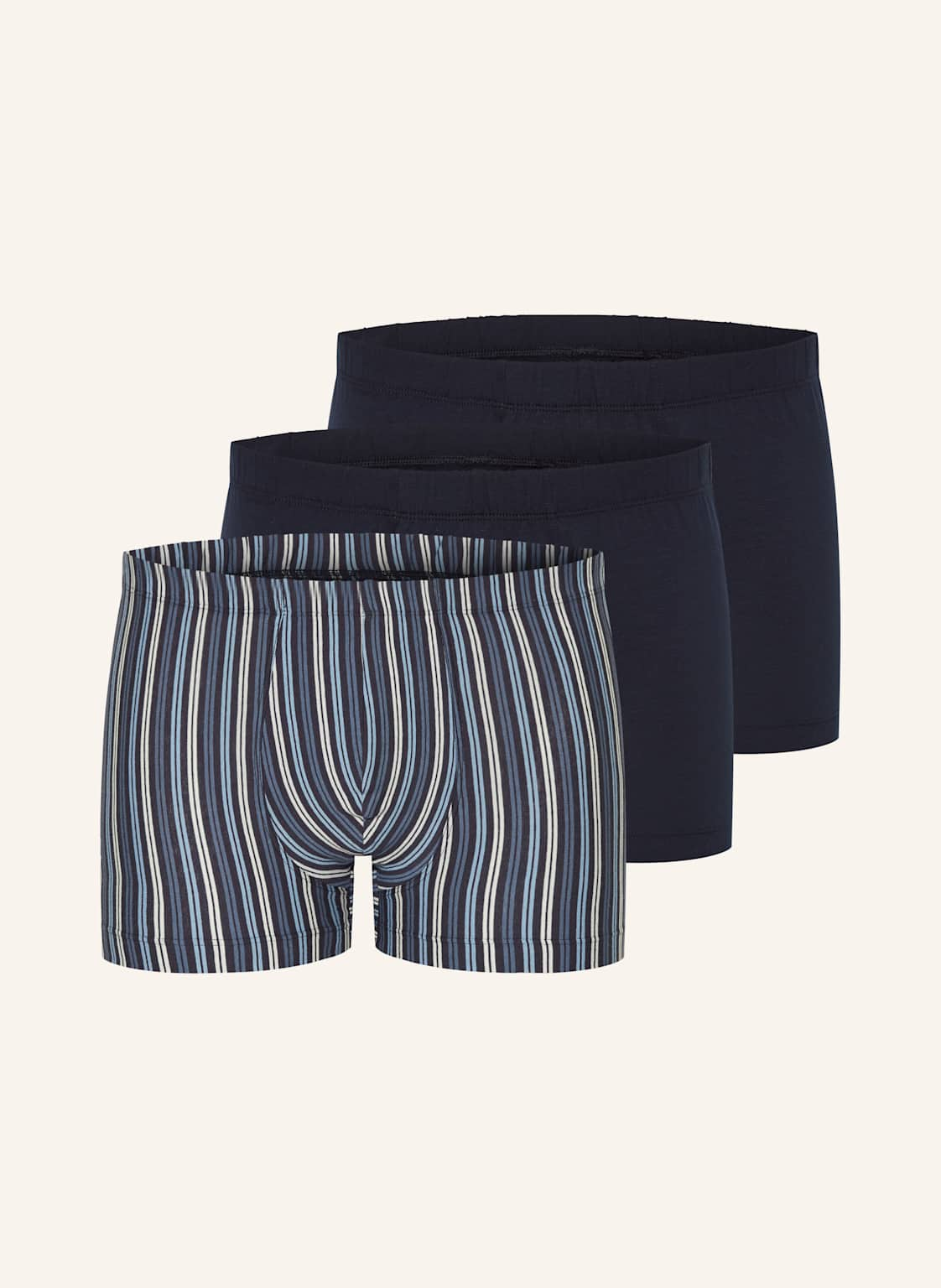 Schiesser 3er-Pack Boxershorts 95/5 blau von Schiesser