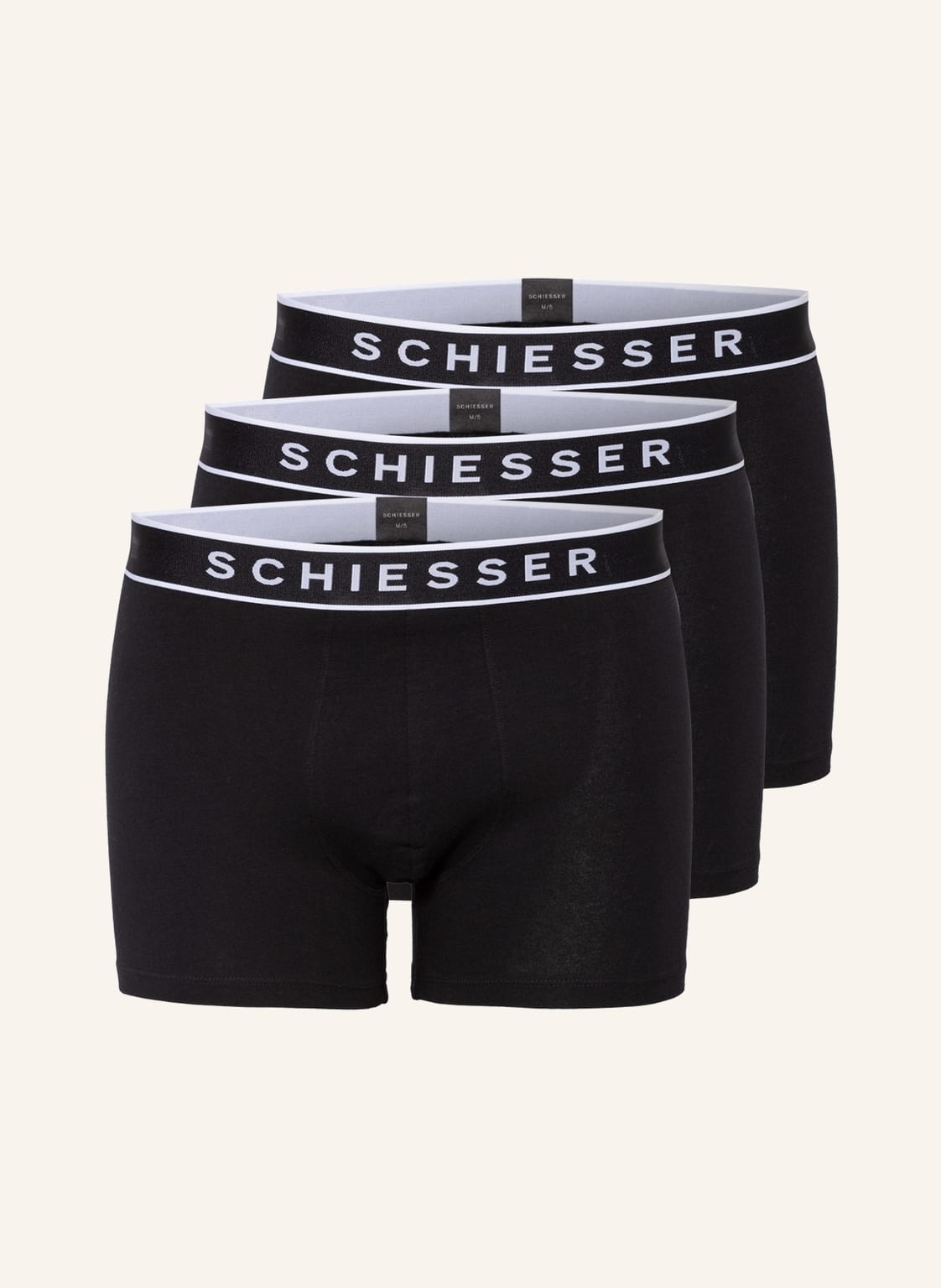 Schiesser 3er-Pack Boxershorts 95/5 schwarz Schiesser 3er-Pack Boxershorts 95/5 schwarz von Schiesser