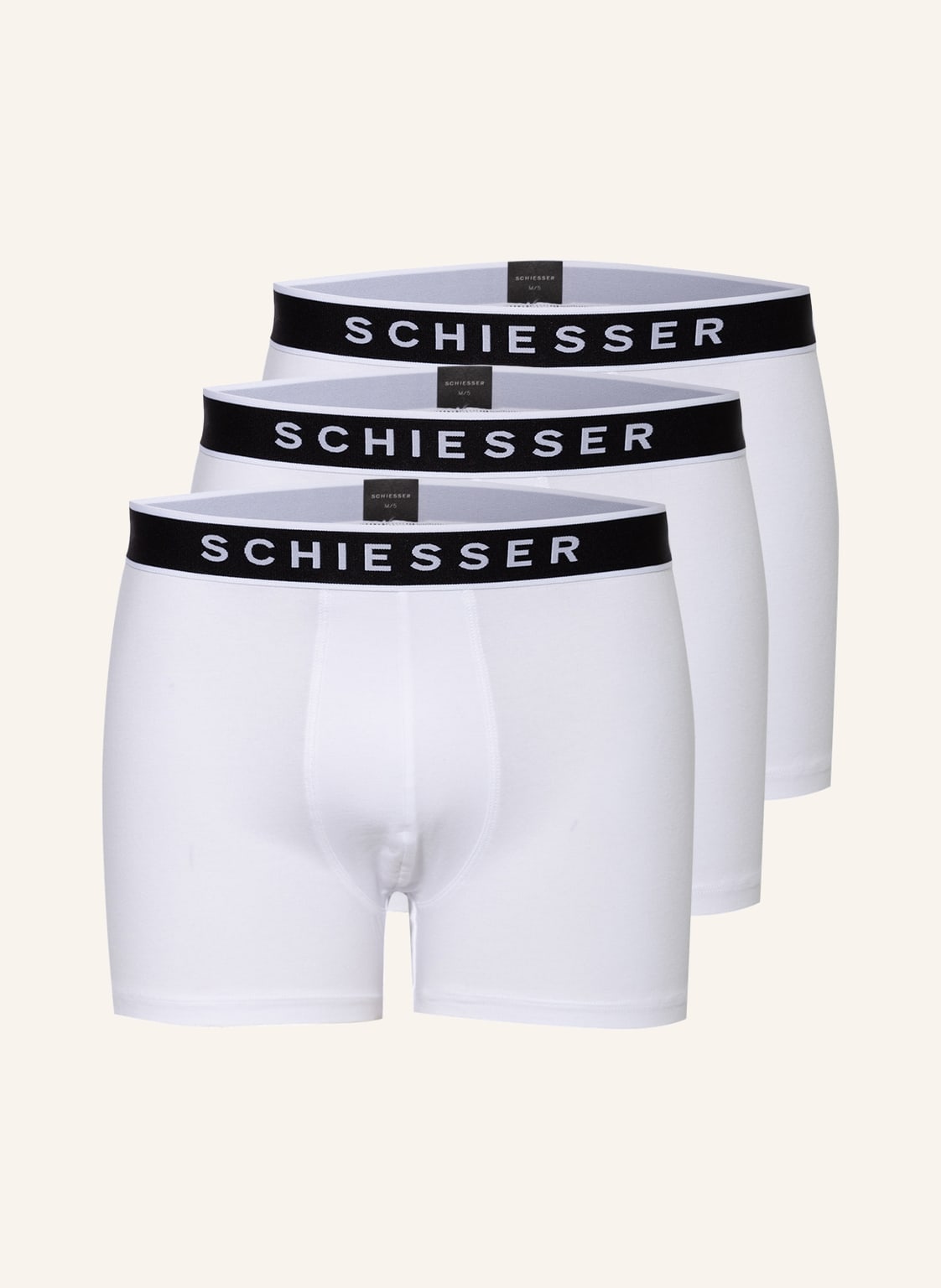 Schiesser 3er-Pack Boxershorts 95/5 weiss Schiesser 3er-Pack Boxershorts 95/5 weiss von Schiesser