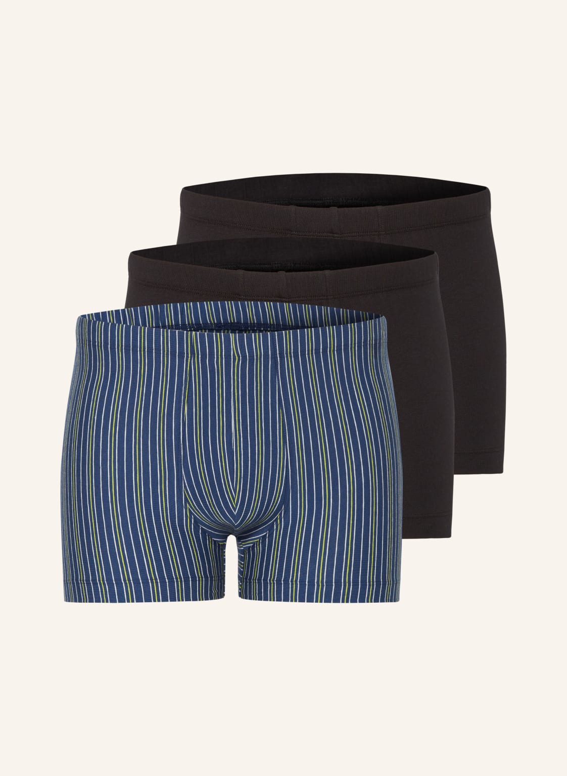 Schiesser 3er-Pack Boxershorts Organic Cotton blau von Schiesser