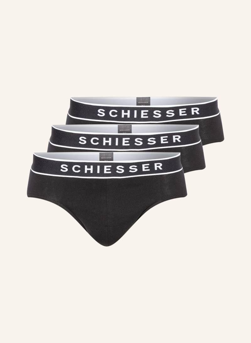 Schiesser 3er-Pack Slips 95/5 schwarz von Schiesser