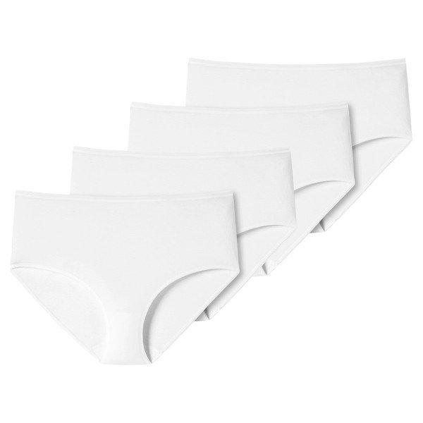 Schiesser - 4er Pack 95/5 Organic Cotton Midi-Slip, für Damen, Weiss, Größe M von Schiesser