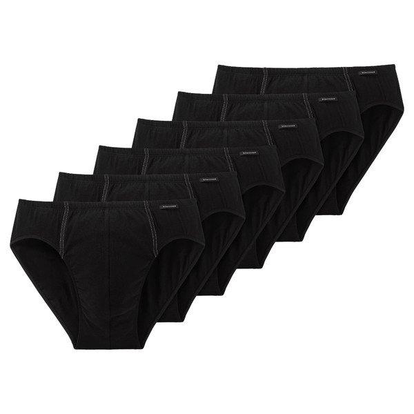 6er Pack Cotton Essential - Supermini Herren Schwarz L von Schiesser