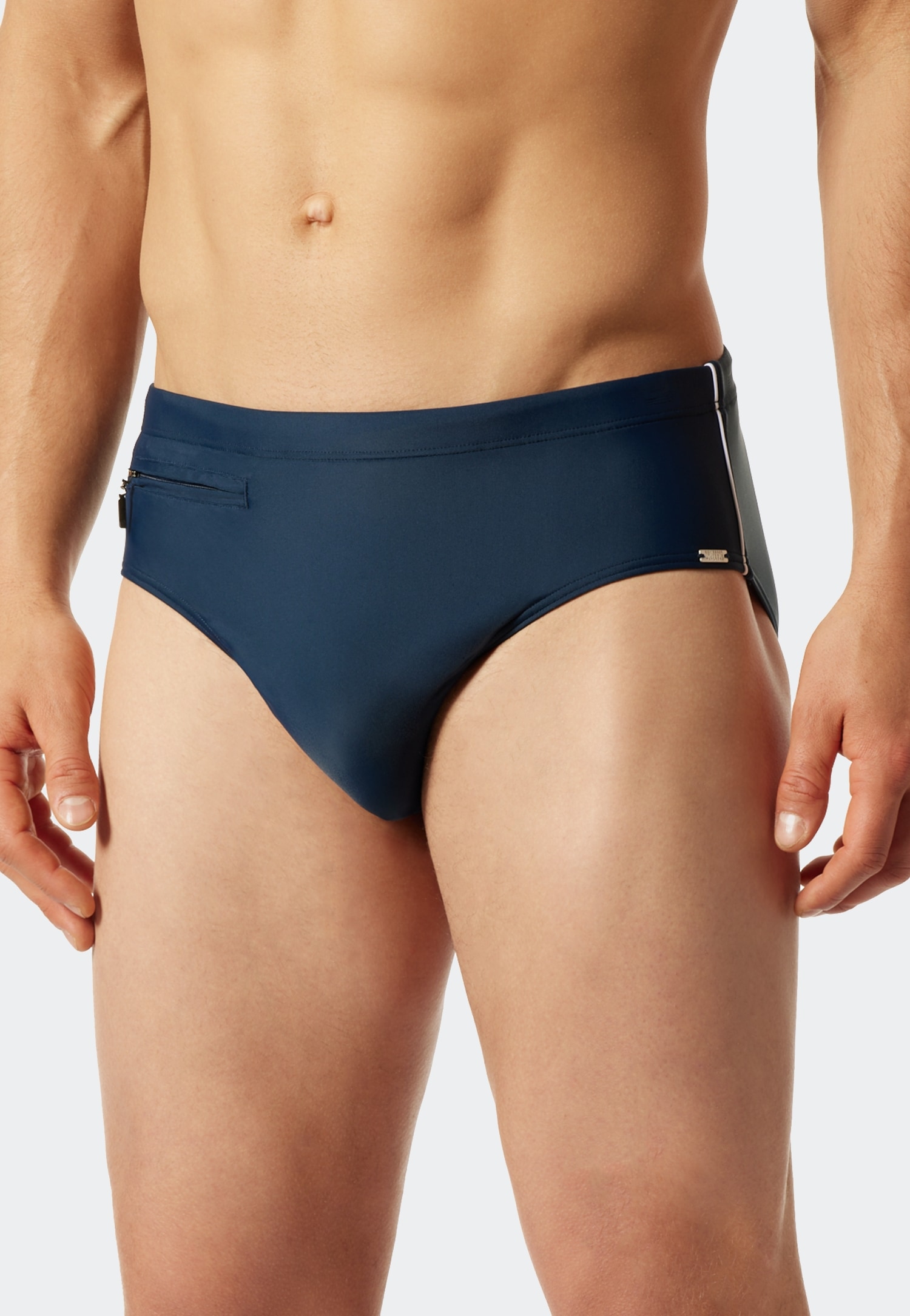 Schiesser Badeslip »"Nautical Casual"«, mit extra flacher Reissverschlusstasche von Schiesser