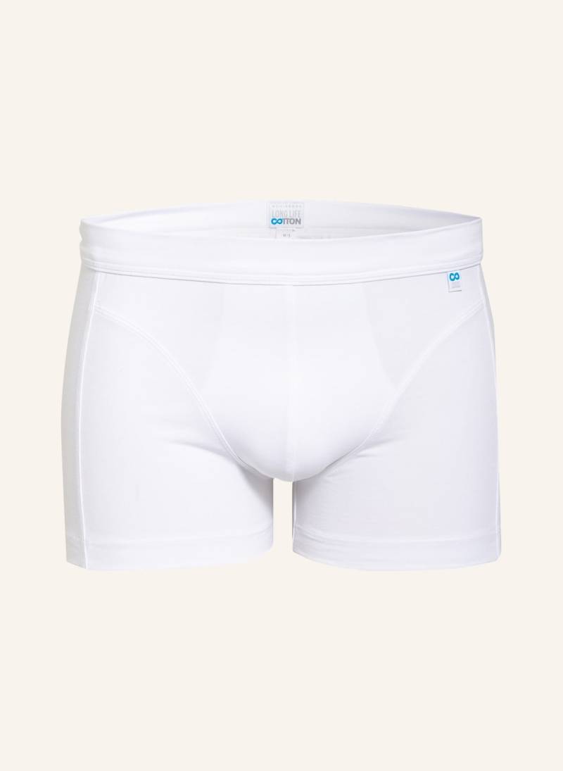 Schiesser Boxershorts Long Life Cotton weiss von Schiesser