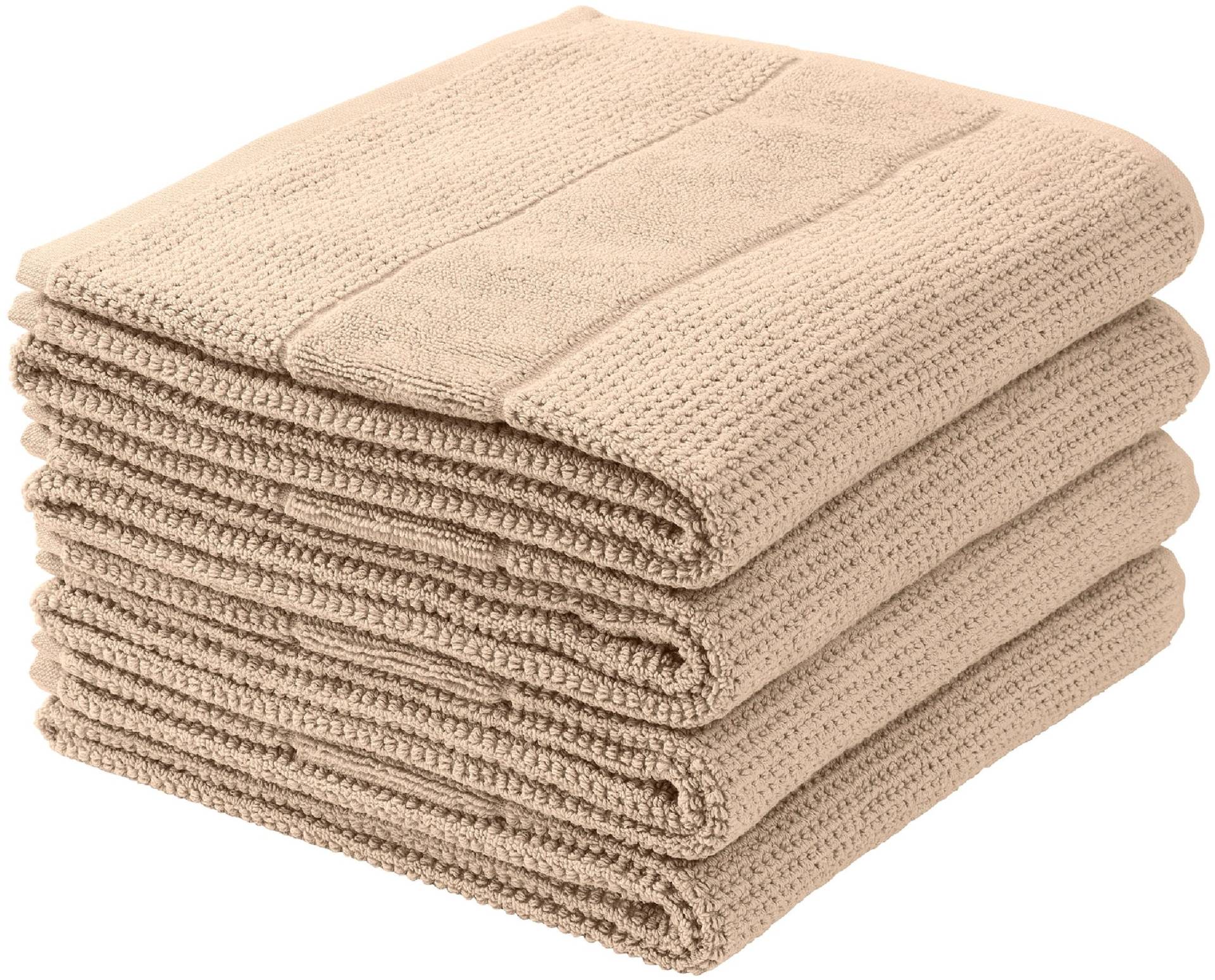 Schiesser Handtücher »Turin aus 100% Baumwolle in dezenter Reiskornoptik«, (Set, 4 St.), MADE IN GREEN by OEKO-TEX® von Schiesser