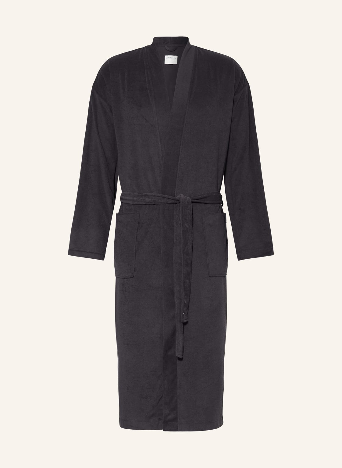 Schiesser Herren-Bademantel Feather Terry grau Schiesser Herren-Bademantel Feather Terry grau von Schiesser