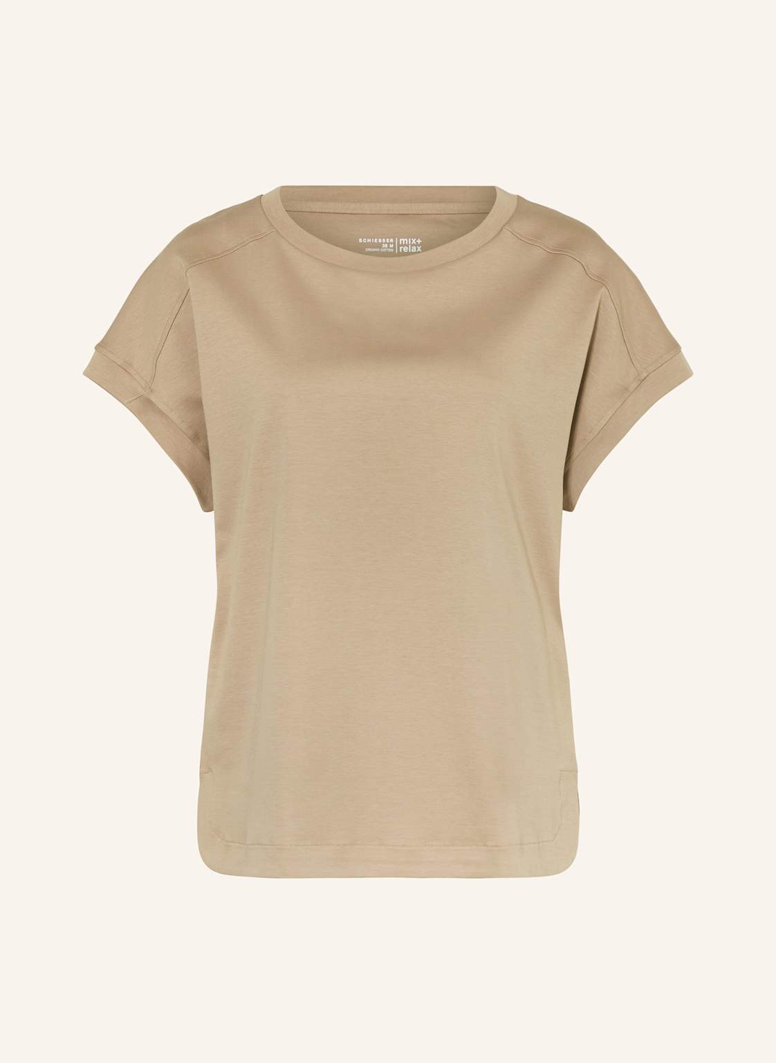 Schiesser Lounge-Shirt Mix+Relax beige von Schiesser